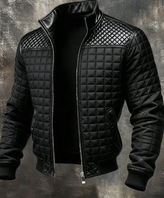Leather Jacket Biker jacket in 100%finishing reliable product